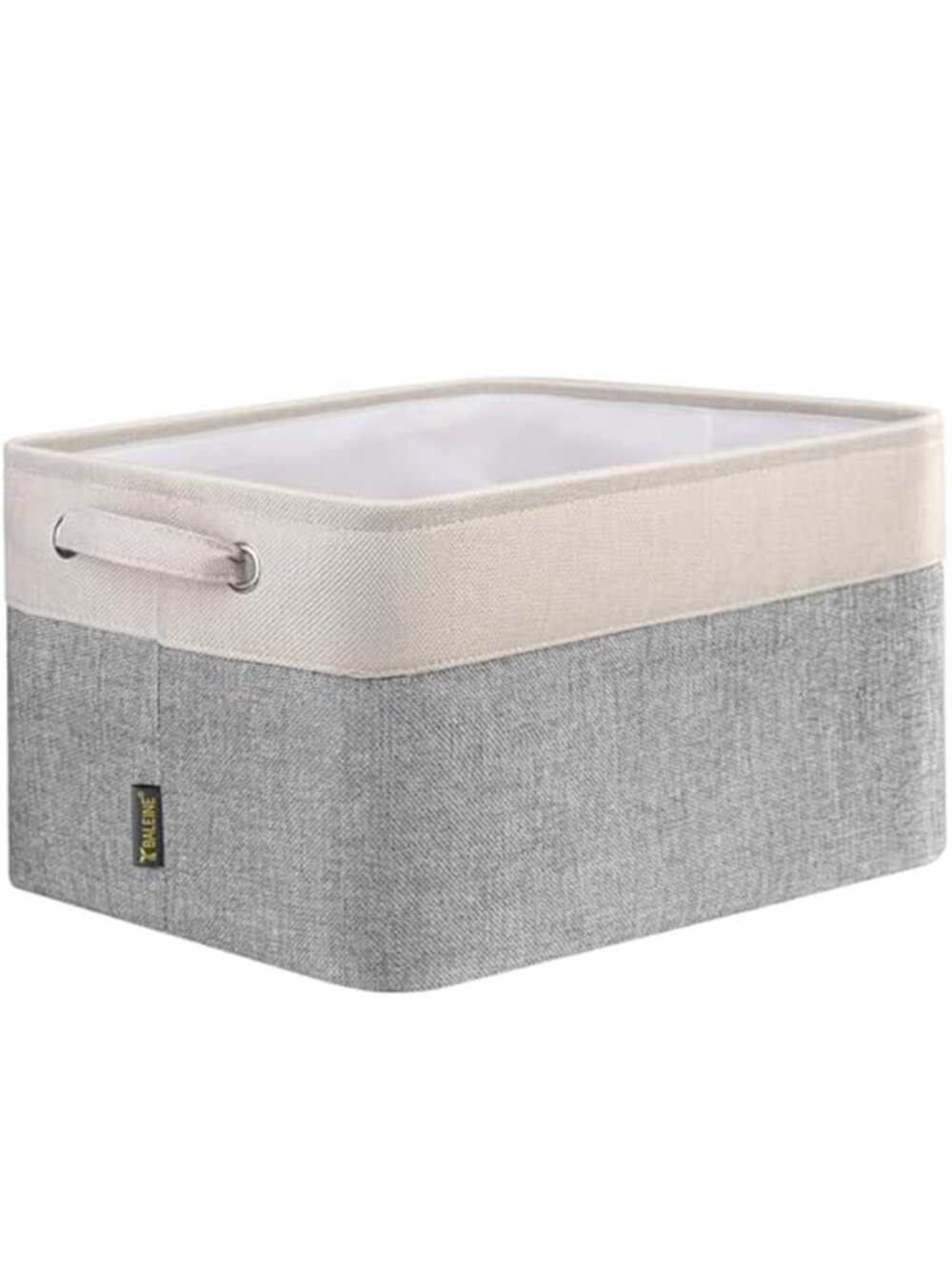 1 Fabric Closet Storage Bin for Shelves Linen Organizers (Grey, 12"x8"x8")